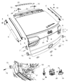 2020 Jeep Grand Cherokee Lift Support Diagram - 68165052AF