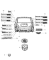 2002 Chrysler 300M Emblem Diagram - 4805797AA