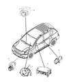 Jeep Wrangler Clock Spring Diagram - 68003216AD