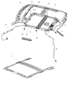 2005 Jeep Grand Cherokee Sunroof Diagram - 5139931AA