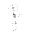 Ram ProMaster 3500 Automatic Transmission Shift Levers Diagram - 5154965AB