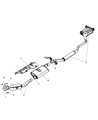 Chrysler Pacifica Tail Pipe Diagram - 4880671AD