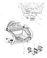 2002 Dodge Viper Weather Strip Diagram - 4865813AA