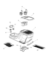 Chrysler Pacifica Center Console Base Diagram - 5XF832D2AE