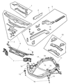 Dodge Intrepid Front Cross-Member Diagram - 5012966AD