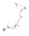 Jeep Wrangler Muffler Diagram - 52060376AD
