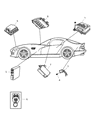 Dodge Viper Air Bag Control Module Diagram - 4865582AB