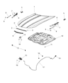 2022 Dodge Charger Hood Diagram - 68265445AB