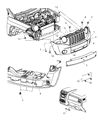 2008 Jeep Compass Bumper Diagram - 68002271AB