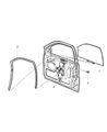 Jeep Window Regulator Diagram - 4589265AA