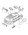 Jeep Compass Dome Light Diagram - 1AN73DW1AA
