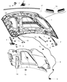 Ram Hood Diagram - 68160235AD