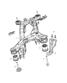 Dodge Journey Crossmember Bushing Diagram - 5171208AA