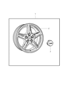 2009 Jeep Compass Spare Wheel Diagram - 82210160AB