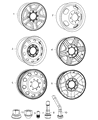 Ram 2500 Spare Wheel Diagram - 52110366AC