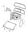 Dodge Ram 3500 Windshield Diagram - 68036992AA
