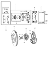Dodge Magnum Brake Caliper Bracket Diagram - 5137613AA