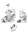 Jeep Wrangler Battery Tray Diagram - 55397289AH