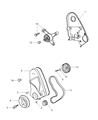 2004 Dodge Neon Timing Cover Diagram - 4777520AC