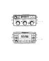 2007 Chrysler Aspen A/C Switch Diagram - 55056675AB