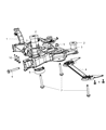 Ram C/V Front Cross-Member Diagram - 5085819AF