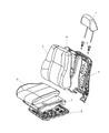 2011 Jeep Grand Cherokee Seat Cushion Diagram - 68086193AA
