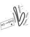 Dodge Sprinter 3500 Timing Chain Guide Diagram - 68013907AA
