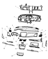 Chrysler 200 Steering Column Cover Diagram - 1SQ86HL1AA