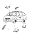 Dodge Caravan Air Bag Control Module Diagram - 4686943AK