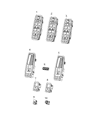 Jeep Cherokee Power Window Switch Diagram - 68214156AB