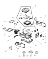 2012 Ram 1500 Armrest Diagram - 1WF78XDVAA