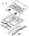 2008 Chrysler Pacifica Floor Pan Diagram - 5054372AB