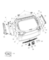 Jeep Cherokee Trunk Lid Latch Diagram - 68231652AB