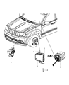 Jeep Grand Cherokee Clock Spring Diagram - 5026788AA