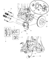 Chrysler PT Cruiser Wheel Hub Diagram - 4670292AC