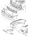 Chrysler Bumper Diagram - 4805779AD