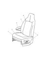 2004 Dodge Caravan Armrest Diagram - MW081J3