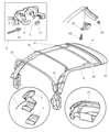 1999 Chrysler Sebring Weather Strip Diagram - 4886168AA