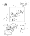 1999 Chrysler Cirrus Oil Pan Diagram - MD310489