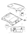 Dodge Intrepid Sun Visor Diagram - TJ01TL2AB