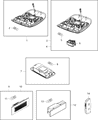 Jeep Renegade Dome Light Diagram - 68124745AA