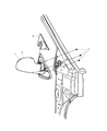 2007 Dodge Caravan Car Mirror Diagram - 4894405AF