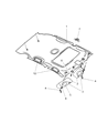 Chrysler PT Cruiser Sun Visor Diagram - 1EK30XDHAA