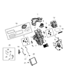 Jeep Renegade Heater Core Diagram - 68266040AA