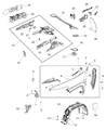 Jeep Cherokee Fender Diagram - 68103309AF
