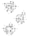Jeep Compass Engine Mount Diagram - 5105667AD