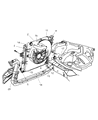 Jeep Transmission Oil Cooler Hose Diagram - 52079435AB