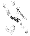 2020 Dodge Durango Exhaust Heat Shield Diagram - 68067436AB