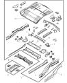 2006 Chrysler Pacifica Floor Pan Diagram - 5054634AA