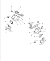 Dodge Ram Van Engine Mount Diagram - 52019716AB